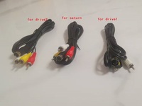 1.8M Retro-bit AV RCA Audio Video Cable for Sega Genesis 2 3 II III for SEGA Mega Drive 1 For Sega saturn