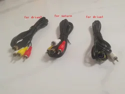 1.8M Retro-bit AV RCA Audio Video Cable for Sega Genesis 2 3 II III for SEGA Mega Drive 1 For Sega saturn
