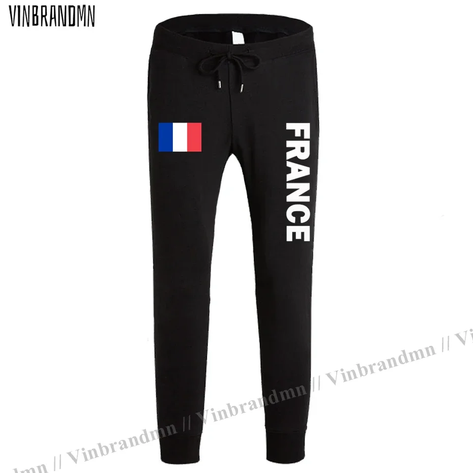 France French Republic FRA mens pants joggers jumpsuit sweatpants track sweat fitness tactical casual nation country NEW Sports