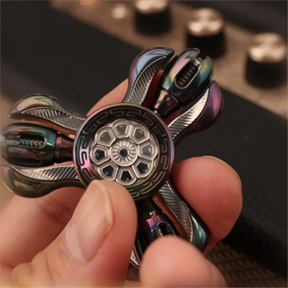 CHIMAGO EDC Jing Lun Open Nail Gyro Zirconium Colorful Fidget Spinner Fidget Toys Adults Original Spinner Designs