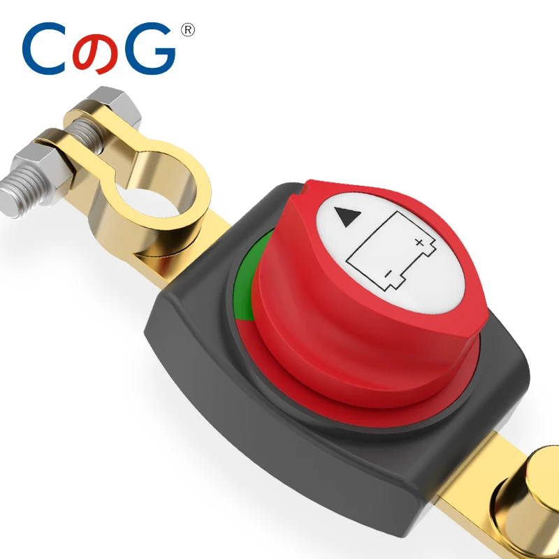 CG On/Off 275A Top Post Battery Disconnect Switch 12-48V Waterproof Heavy-Duty Marine Battery Switch for Car Vehicle RV and Boat