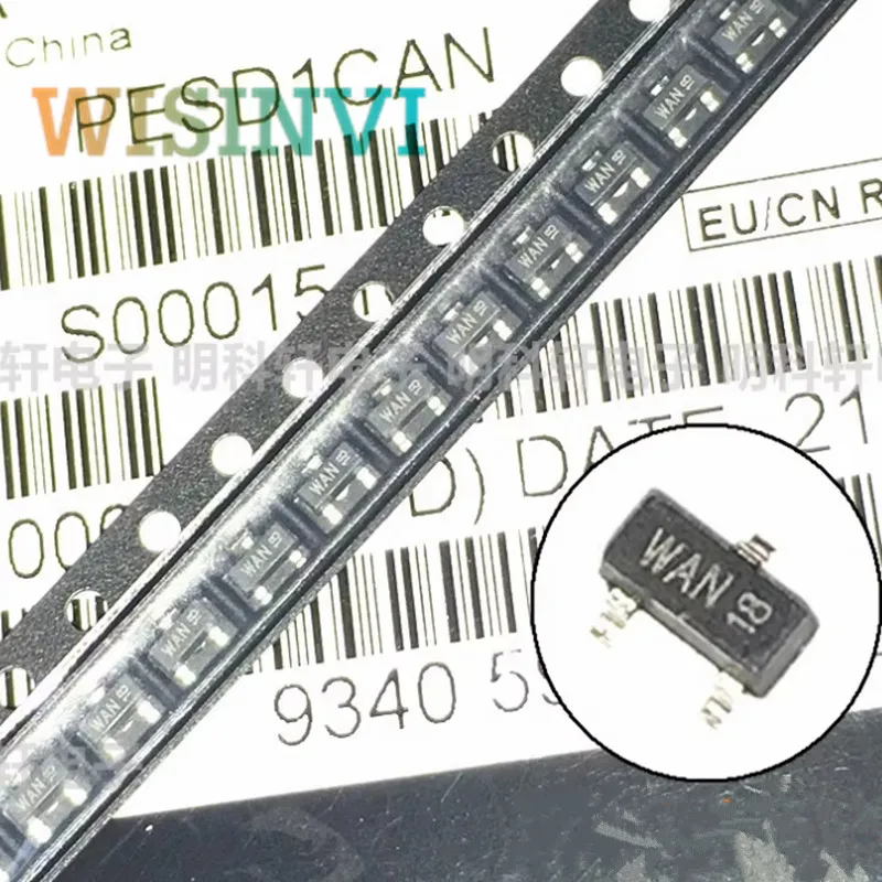 50PCS PESD2CAN,215 PESD2CAN 6R*  ＆ PESD1CAN,215 PESD1CAN *AN  SOT-23(TO-236) CAN bus ESD protection diode