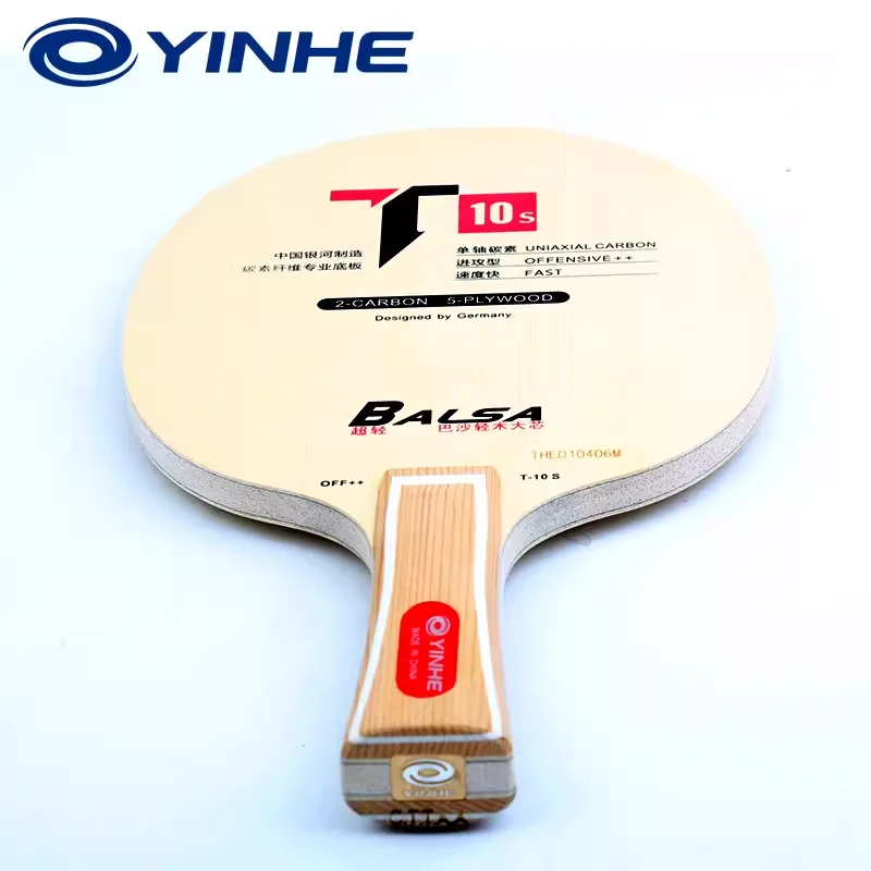 YINHE T-11S/10S Tischtennisschläger Balsa Leichtgewicht Carbonfaser T11 Klinge Original Galaxy Design Tischtennisschläger für Sport – Detail 10
