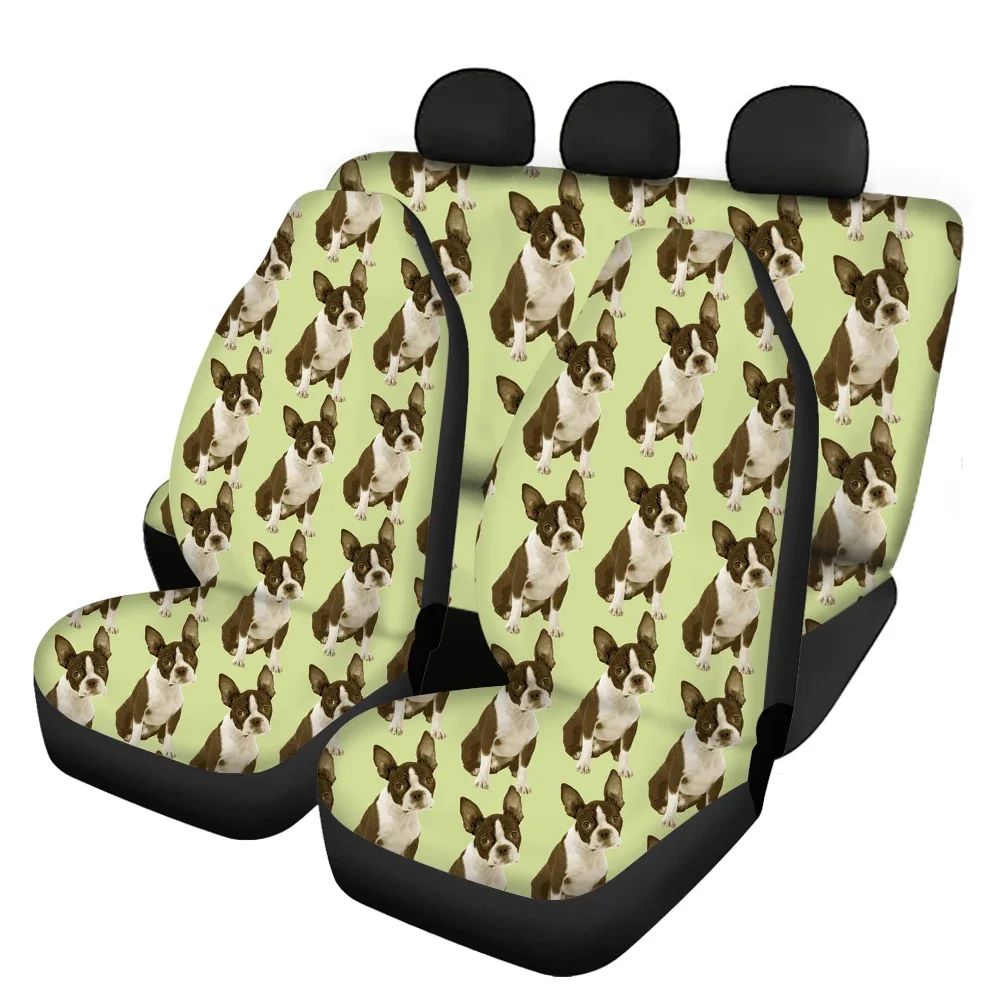 

Dog Printed Car Seat Cover, Advanced Elastic Ice Silk Car Front And Rear Seat Cover - Suitable For Most Truck SUV Car Sets 2021