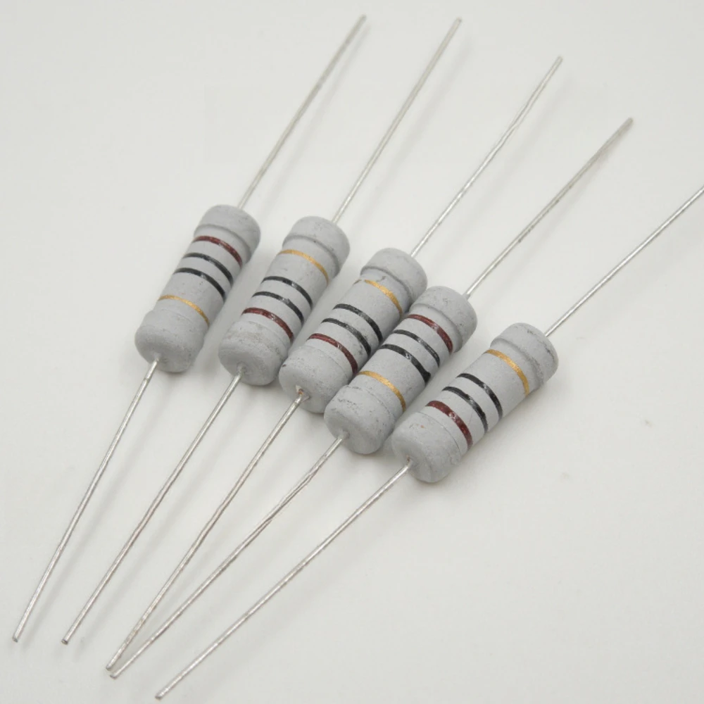 Resistores 1KΩ 2W 5% - 100PCS Filme de carbono para circuitos de potência/reparo