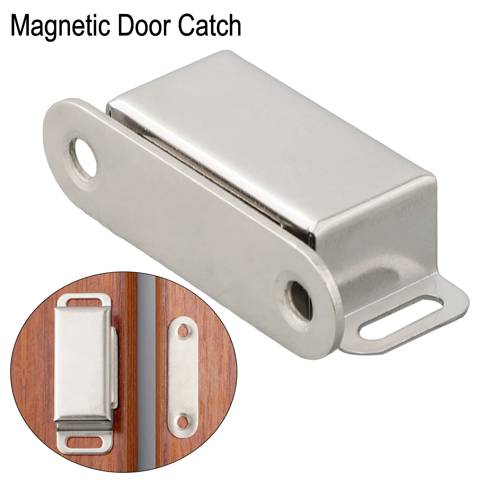 Magnetic Catch Latch Door Lock Heavy Duty Cabinet Catches Cupboard Wardrobe Magnets Door Latch Catch Furniture Stopper Hardware