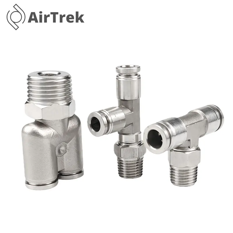 304 الفولاذ المقاوم للصدأ تركيب خرطوم هوائي PB PD PX موصل أنبوب الهواء 1/8 1/4 3/8 1/2 BSP تركيبات أنابيب الإفراج السريع