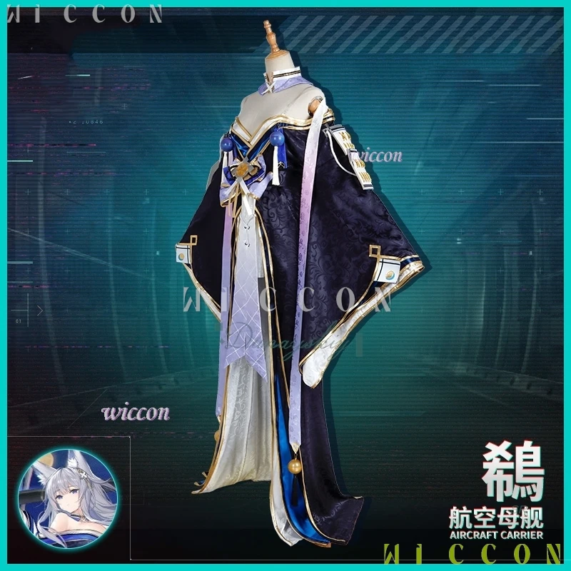 أزياء الهالوين شينانو كيمونو أزياء تنكرية للعبة Azur Lane فستان شعر مستعار ثعلب الأذن الدعامة للنساء البالغات disfraz 2077