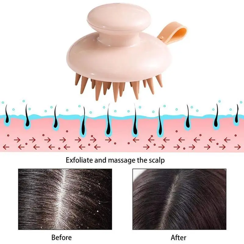 1 Buah Sisir Pijat Meridian Mini Sikat Genggam Multifungsi Sikat ABS Sampo Pancuran Pijat Kulit Kepala Sisir Alat Cuci Rambut