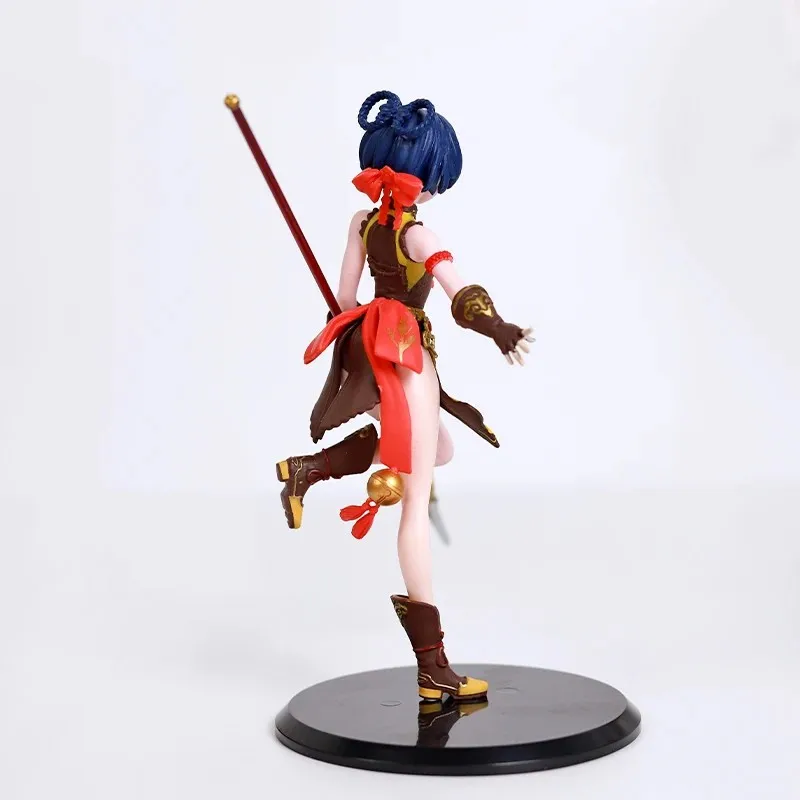 Anime Genshin XiangLing Figure Serve Cute Kawayi Doll PVC 19cm Model Doll Toy Base Toy Doll Figuine Ornament Action Ornaments