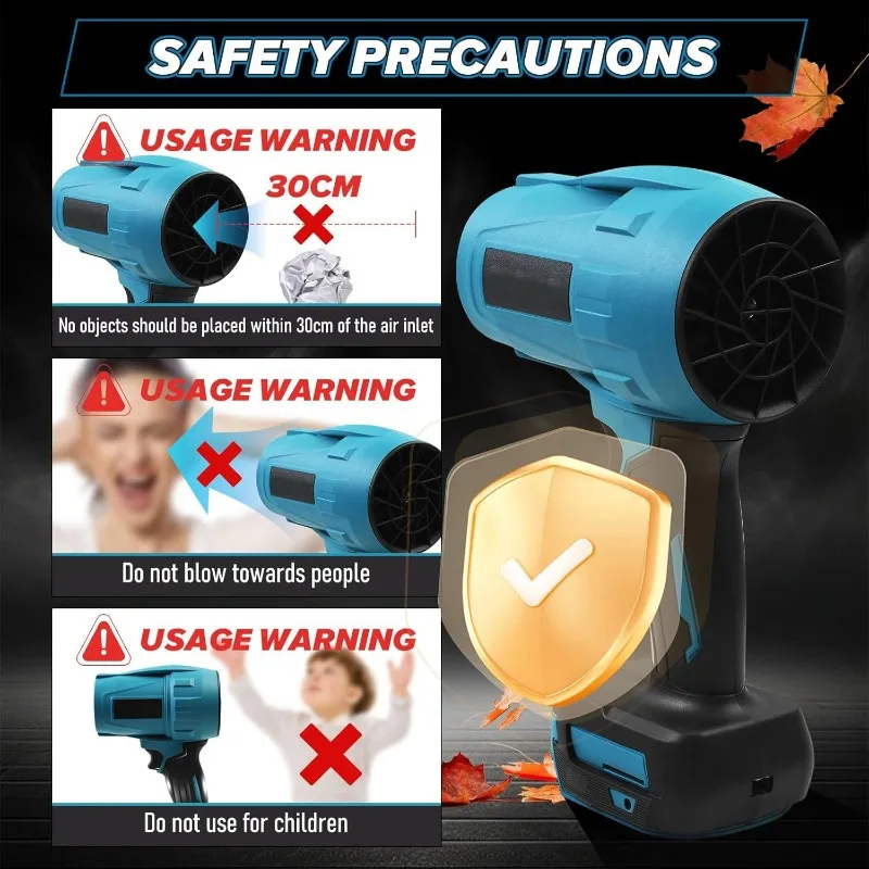 마키타 20V 배터리 호환 에어 블로워 제트 터보 팬 휴대용 강력 팬 고속 에어 더스터 키보드 청소용 헤어카용