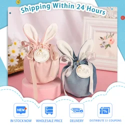 New Easter Bunny Bags Velvet Easter Bags Dropshipping Rabbit Chocolate Candy Bags Wedding Birthday Party Decoration 2026