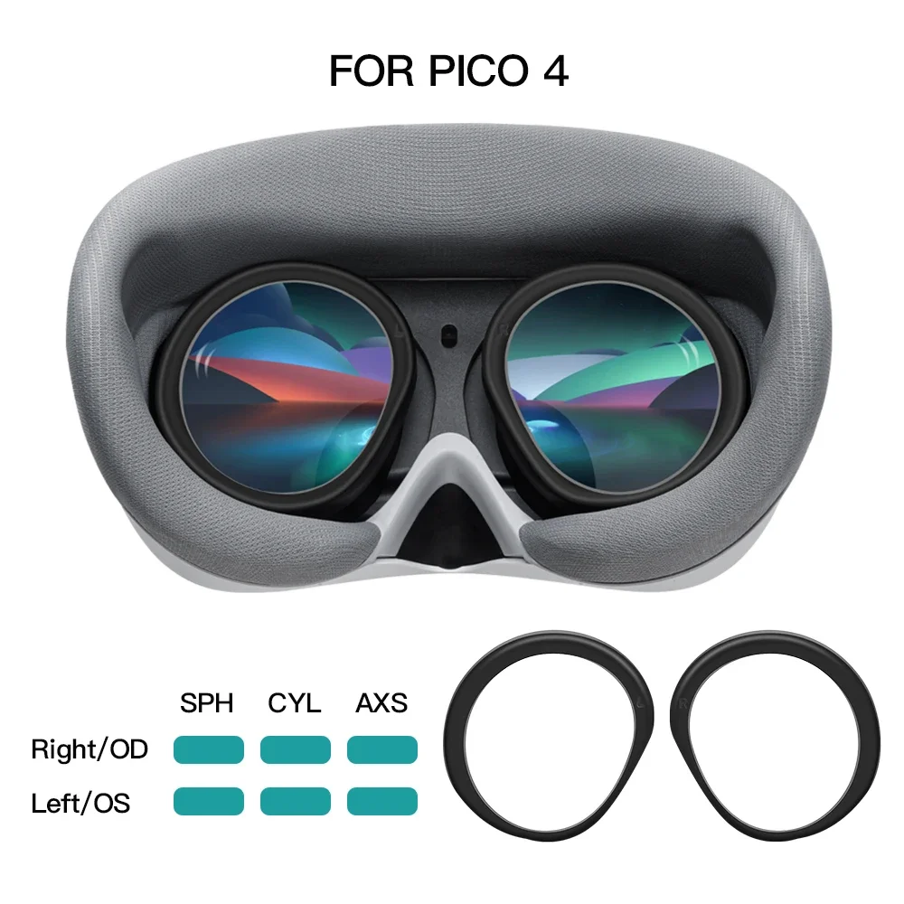 For Pico 4 Myopia Lens Magnetic Eyeglass Anti Blue Light Glasses Frame Quick Disassemble Protection VR Prescription Lenses