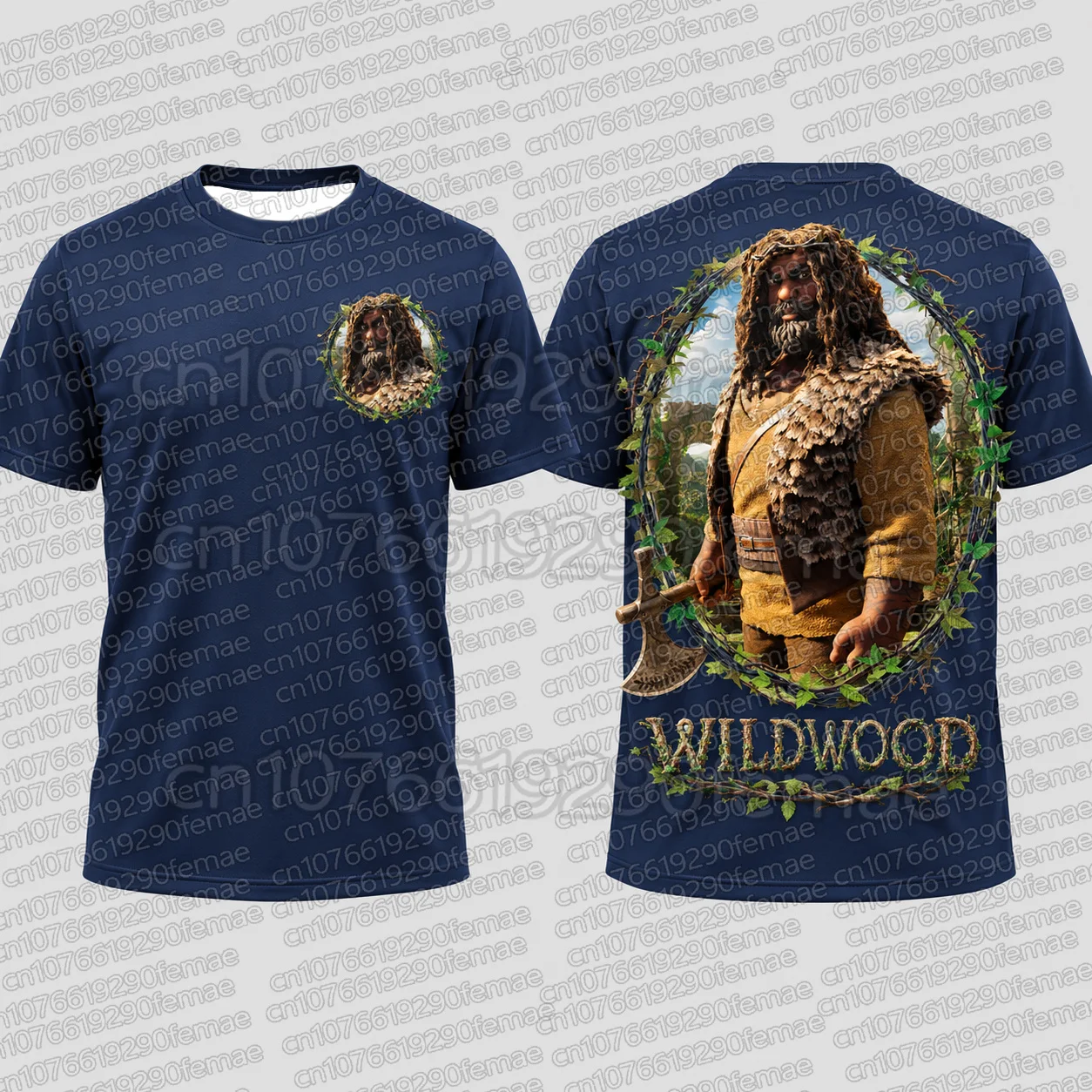 Wildwood 2026 Movie Brendan T-Shirt Fantasy Forest Warrior Axe Graphic Tee Kids Short Sleeve Crew Neck Casual Top