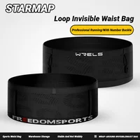 1Pcs Running Waist Bag Breathable Pack Invisible Lightweight Quick Dry Belt Fitness Gym Marathon Bib Number Fanny Elastic Sports