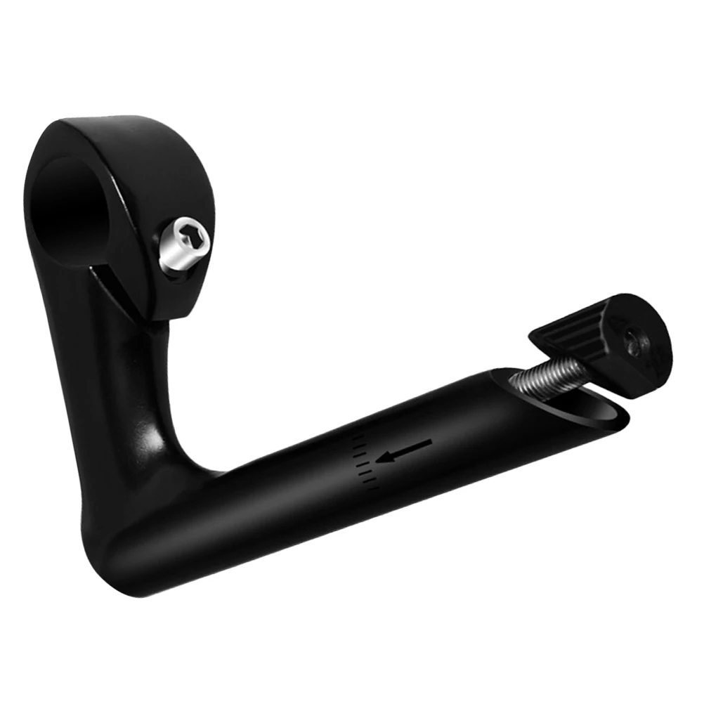 

Aluminum Alloy Gooseneck Stem 150mm Black Lightweight Adjustable For Mountain Road Bike Cycling Fork Extender Raising