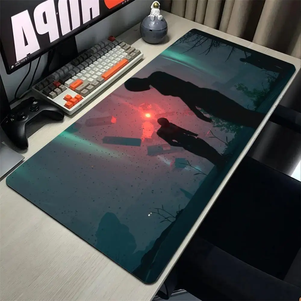 Survival Adventure Game Pacific Drive Mousepad Mouse Mat Desk Mat With Pad Gaming Accessories Prime Gaming XXL Keyboard Pad