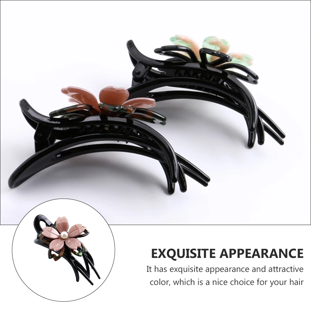 

Duckbill Chuck Hair Clip Women's Accessories Clips Spring Vintage Ladies Little Girl Acrylic Bridesmaid Ornaments for