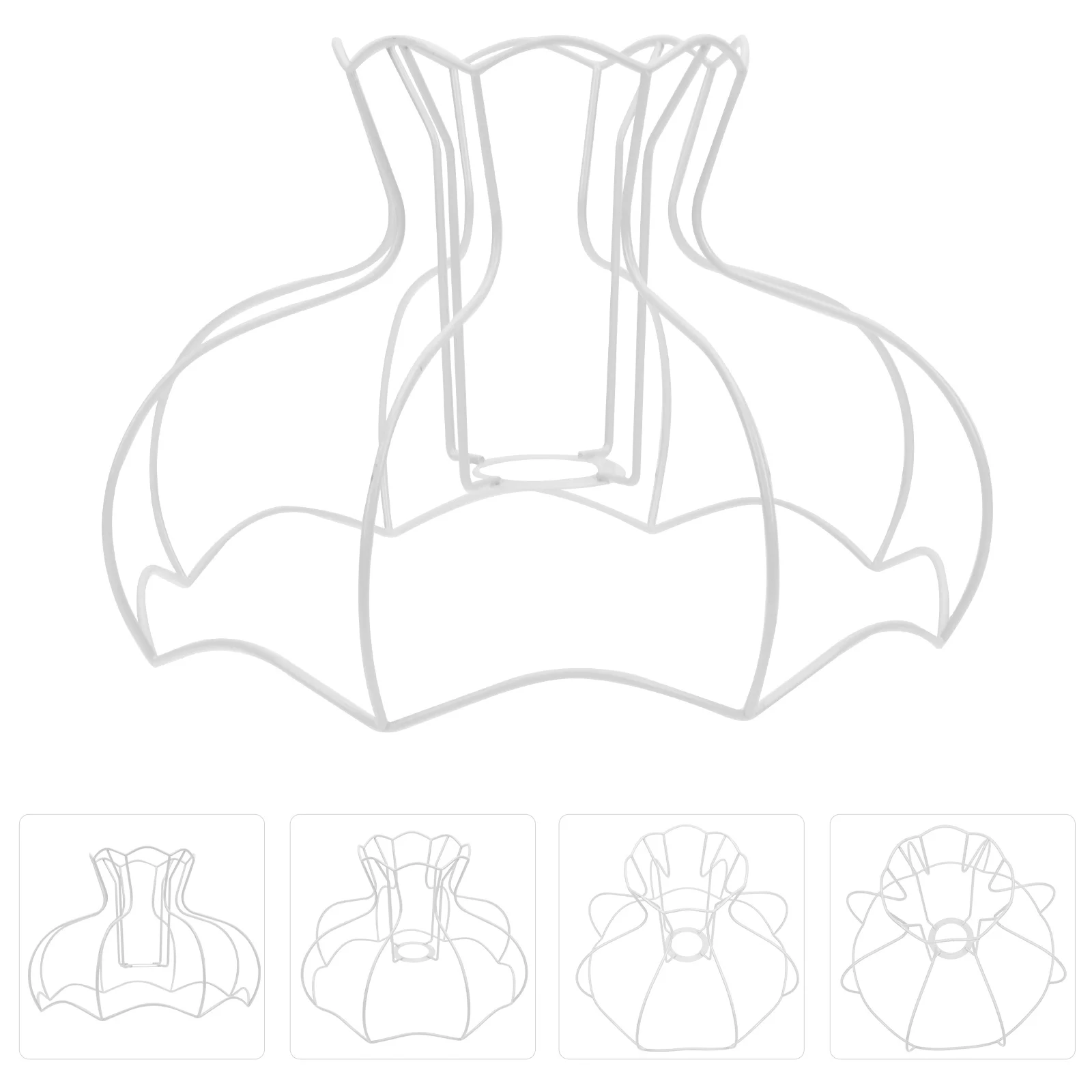 

Wire Wall Sconce Light Shade Frame Iron Wall Sconce Lightshade Frame Scallop Dome E27 Light Bulb Guard Shade Lighting