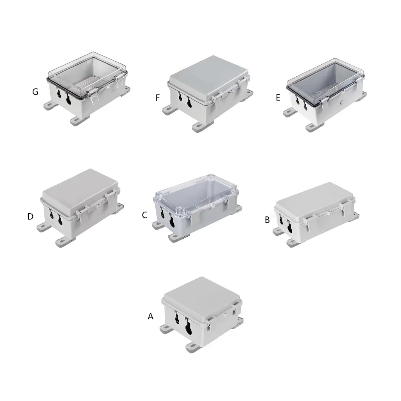 652F Lockable Waterproof Junction Box Power Case Electrical Enclosure Junction Box Indoor Wire Shell Electric Control Box
