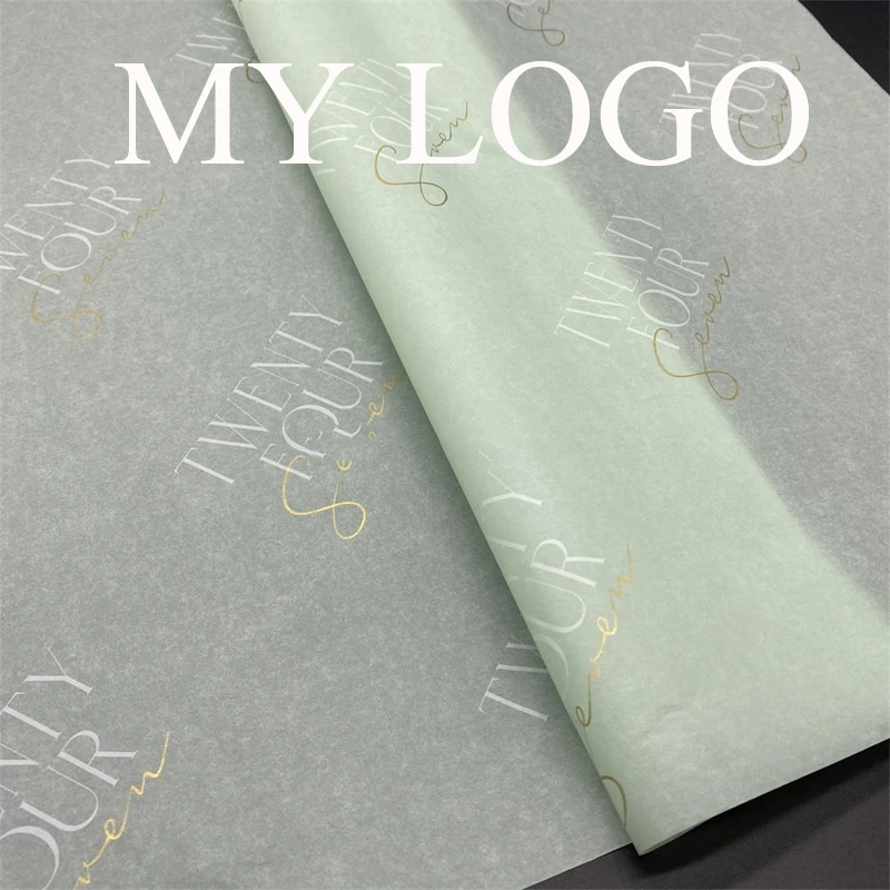 custom designed wrapping tissue paper with logo for clothes gift pearls and jewels shoes packaging