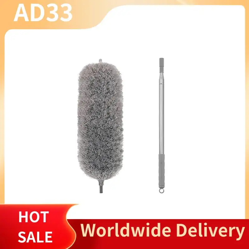 

【A28I тряпка из микрофибры с перьями, выдвижная тряпка с удлиненной штангой, гибкая головка, тряпки с длинной ручкой для Cleceilinganing