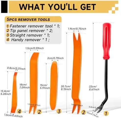 

Комплект клипс для дверных панелей Siptenk, 245 шт., для автомобилей GM – крепления обшивки с инструментами – подходят для Buick, GMC, Cadillac, Chevy