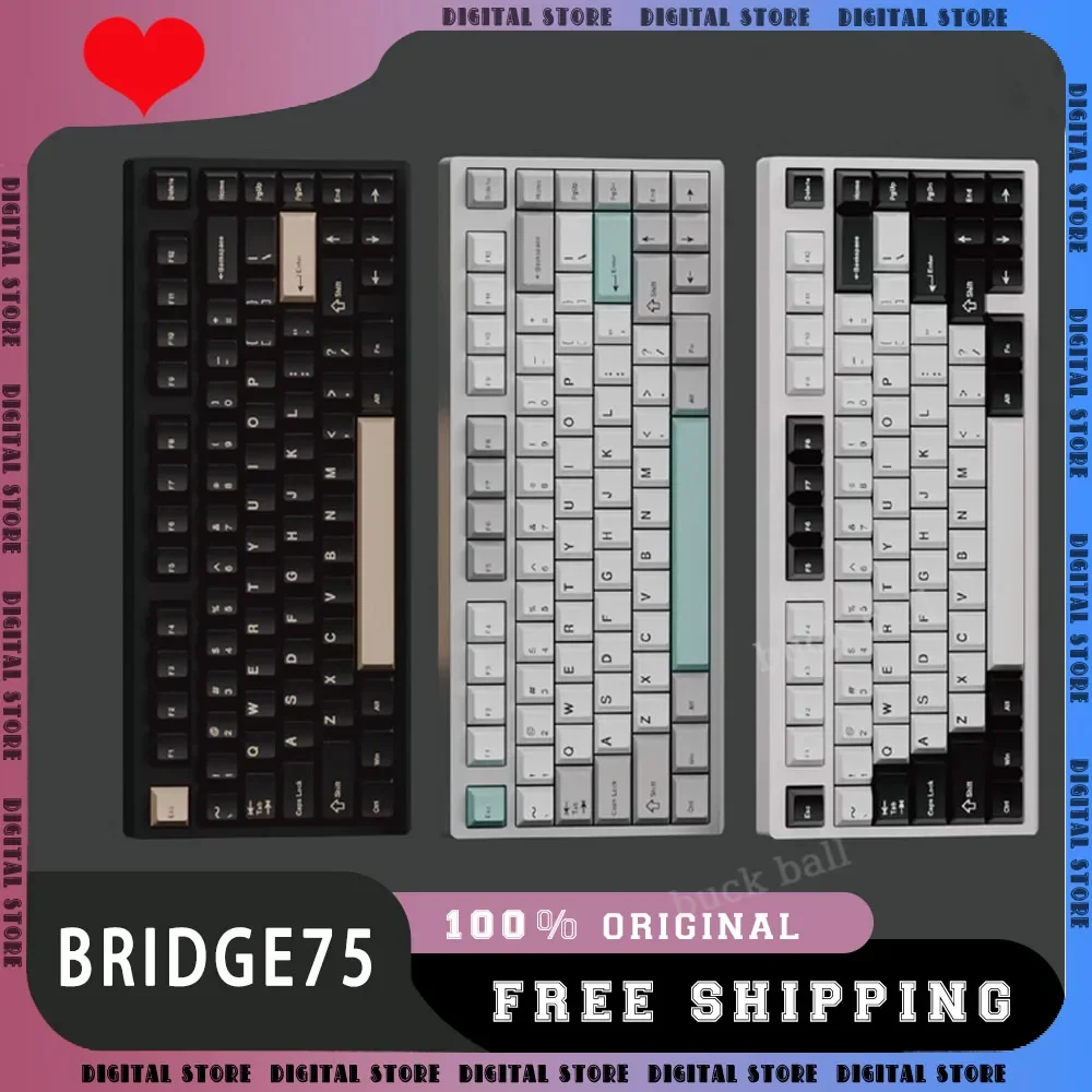 

ShortCut Studio Bridge75 Wireless Keyboard Mechanical Keyboard 3mode RGB Custom Aluminium Long Endurance PC Mechanical Keyboard