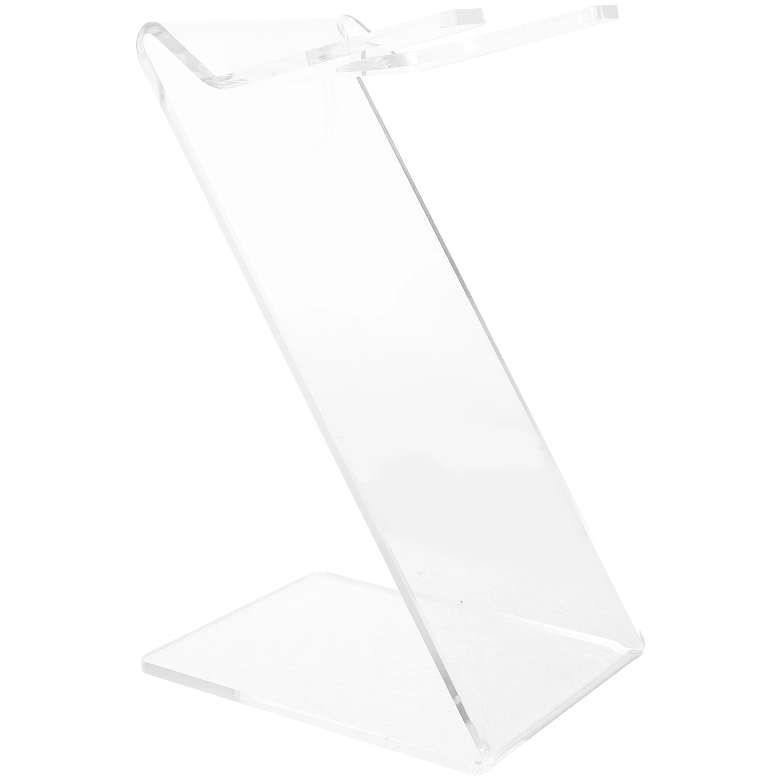 

Transparent Hair Dryer Display Stand Acrylic Rack for Home Hotel Bathroom Thick 4mm Gold Z Shape Blow Dryer Holder Storage