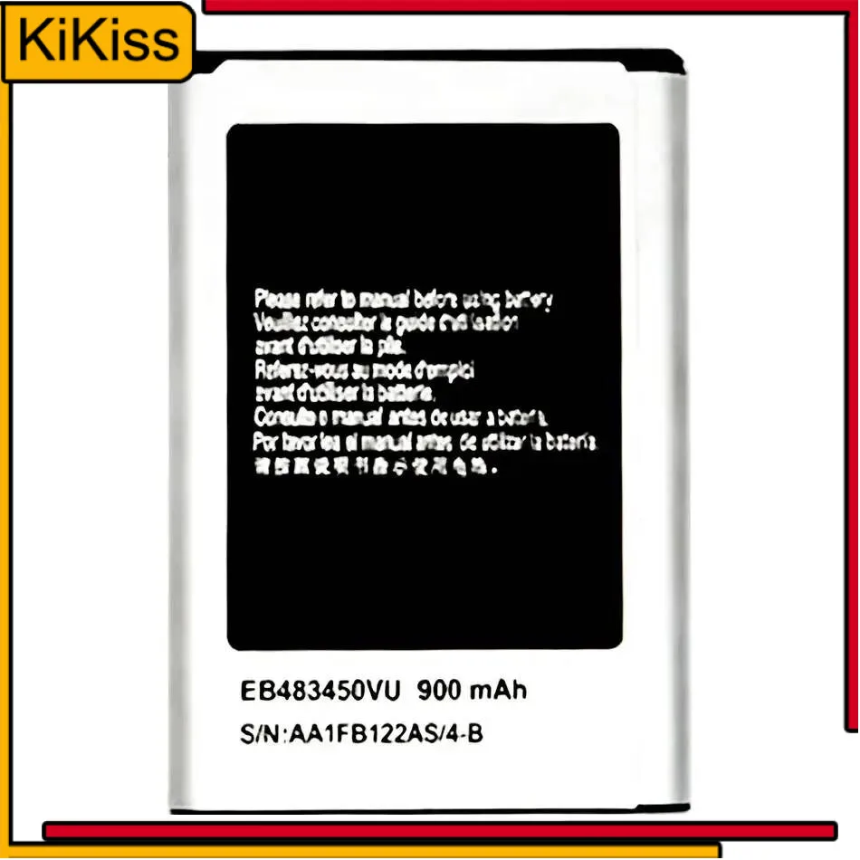 

Mobile Phone Battery 900Mah EB483450VU For Samsung C3630 C3630C GT-C3230 GT-C3752 GT-C3528 High Capacity