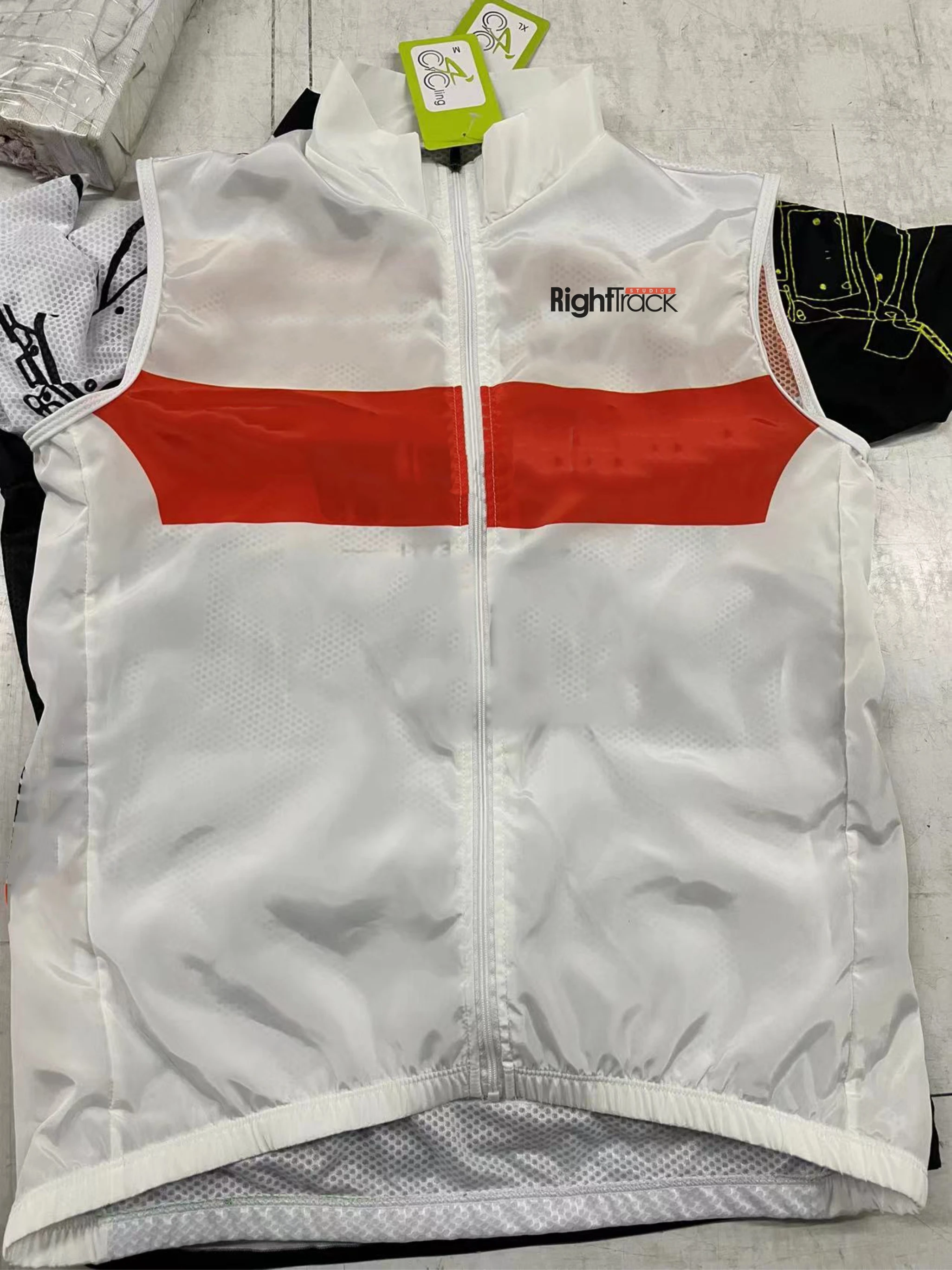 Gilet da ciclismo senza maniche RIGHTTRACK abbigliamento da bici da strada antivento e impermeabile Pro soluzioni di Design personalizzato