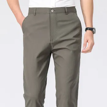 Mens Chino Pants Business Casual Dress Pants Spring Summer Autumn Trousers Lightweight Comfy Pants with Pockets 4