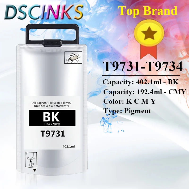 T9731 T9732 T9733 T9734 ink cartridge ink bag with pigment ink for Epson WF-C869Ra WF-C869 series