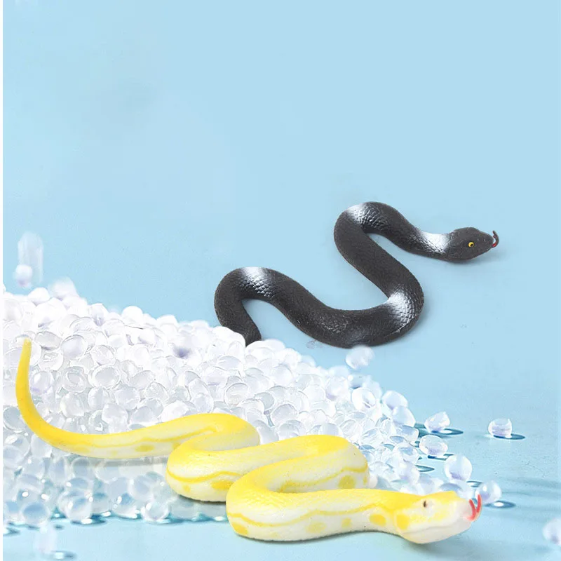 New Simulation Snake Model Toys Realistic Snake Children Early Education Cognitive Puzzle Animal Halloween Home Decoration