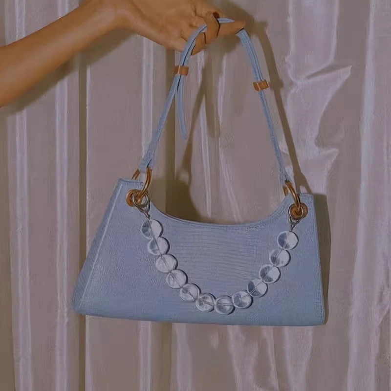 1 Piece of Marble Resin Holiday-Style Ethnic Casual Women's Small Handbag with Short Chain