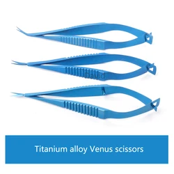 8.5cm Venus scissors Ophthalmic micro scissors eye surgical tools Stainless steel/ Titanium alloy scissors