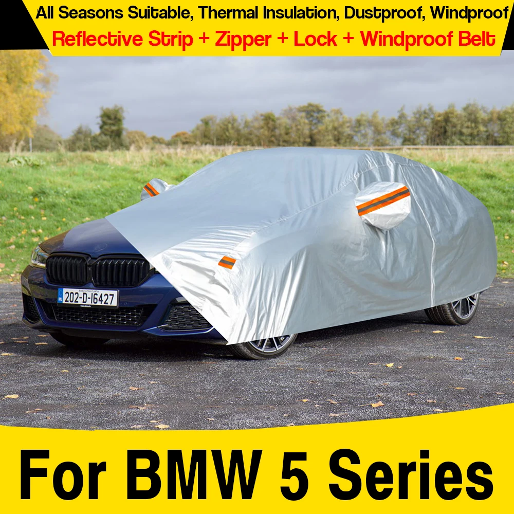 

Полный автомобильный чехол от солнца, дождя, снега, пыли, чехол для BMW 5 серии E12 E28 E34 E39 E60 E61 F10 F11 F07 F18 G30 G31 G38 G60 G61 G68