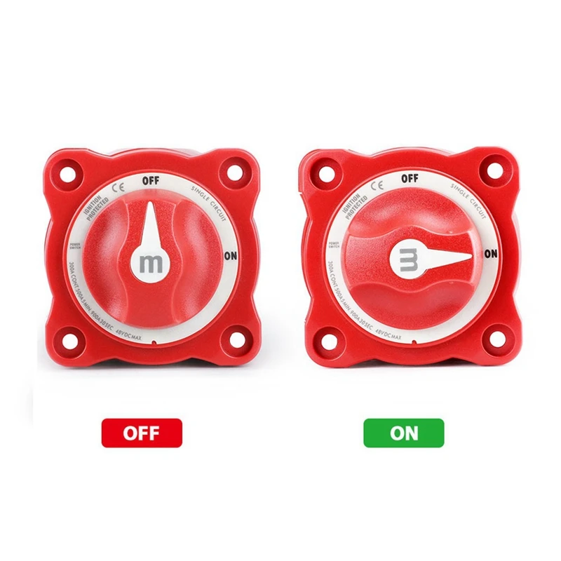 Mini Switch Cut On/Off Marine Boat 12-48V 100-300A Battery Switch Isolator Disconnect Rotary Easy To Use Selector 3 Position image 3