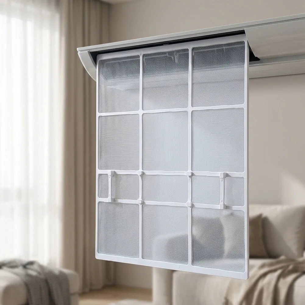 AC Dust Screen for Hanging For Conditioner PVC Mesh Cover Prevents Dust Buildup Simple Installation AC Dust Screen