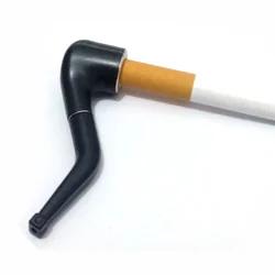 1Pc Mini Smoking Pipe Small Durable Smoke Cigarette Pipe Tobacco Cigar Pipes Classic Standard Nostalgic Tobacco Pipe Mouthpiece