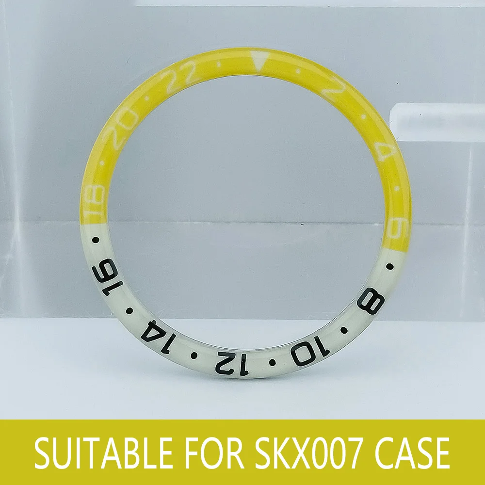 

Convex Resin Bezel Insert 38mm*31mm Substitute Men's watch Insert Ring Watch Accessories Luminous Bezel Watch Case Parts