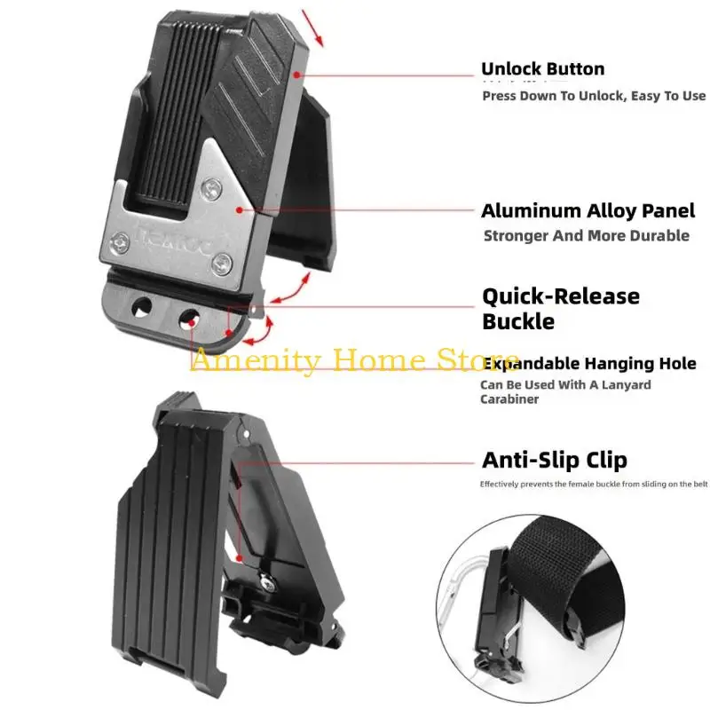 F26C Secure Hold Automatic Lock Tool Holsters Holder to Prevent Accidental Loss During Movement for Power Tool Easy Access