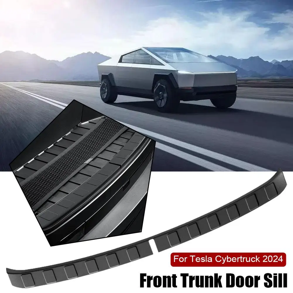 

For Tesla Cybertruck 2024 Cybertruck Front Trunk Threshold Strip Guard Strip Pickup Trunk Inner Cover Protective Bumper W6Z1