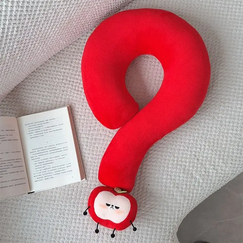 2025 Love and Deepspace Anime Gioco Cos Caleb Nuovo 40x60 cm Unisex Semplice Carino Punto interrogativo Pisolino Cuscino per il collo Regalo divertente