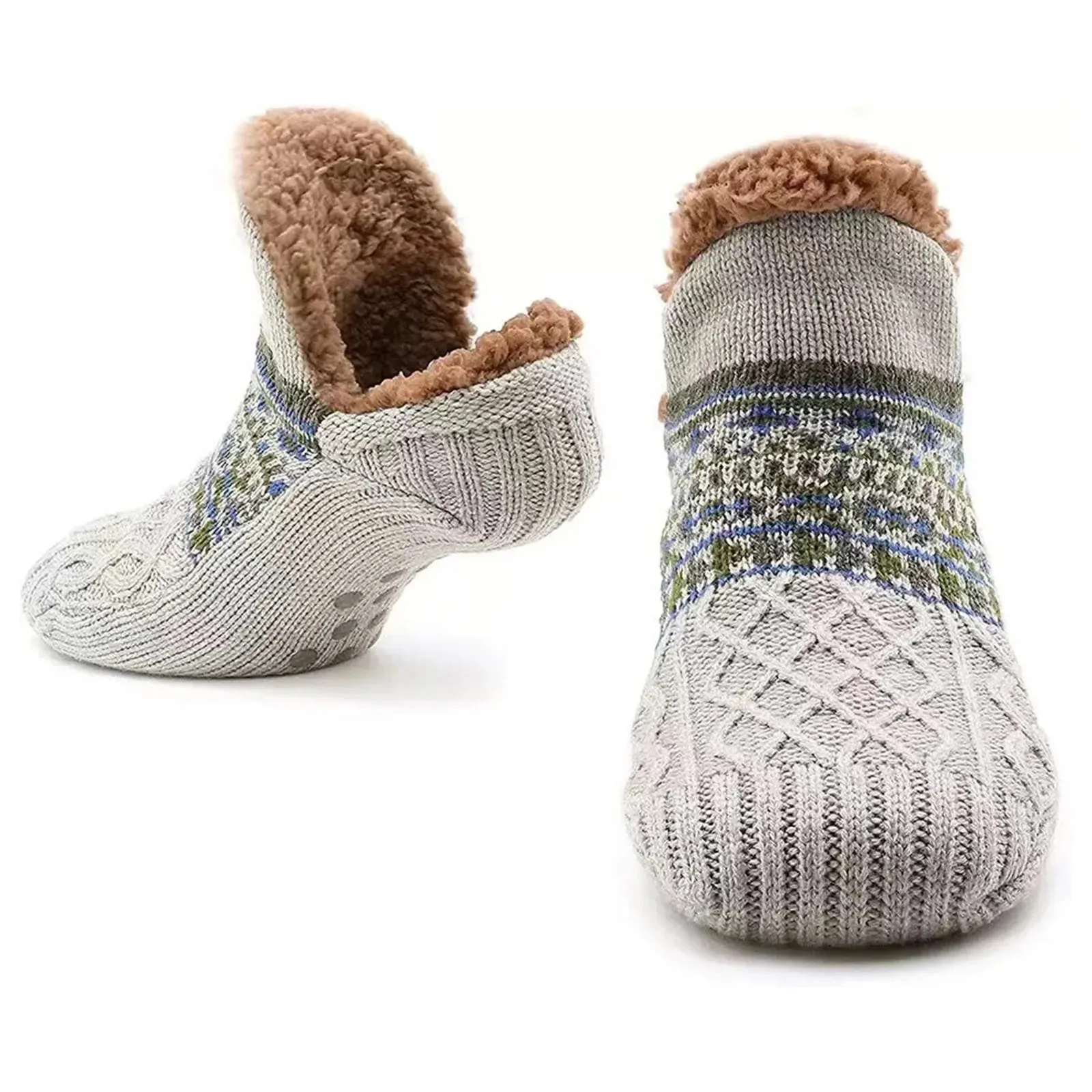 Super Warme Winter Antislip Vloersokken Dames Heren Sneeuwsokken Slaaptapijt Sokken Slippers Sokken Dames Fluwelen Laars Unsiex Homewear