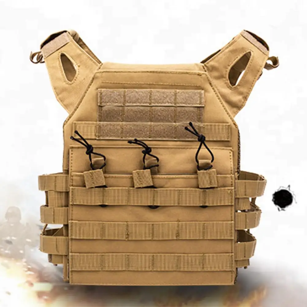 

Hunting Vest Adjustable Wear-resistant Ultra-Light Large Loading Capacity Molle Vest for Hiking