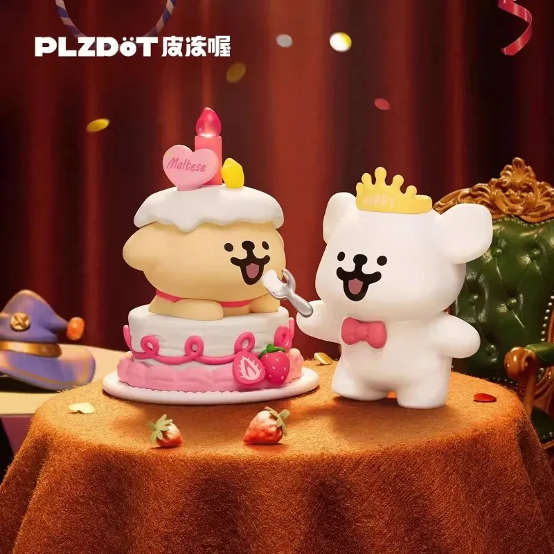 Boîte Mystère Plzdot Maltese Série Moments de Bonheur – Figurines Anime Chiot Maltese – Jouet Tendance et Cadeau Idéal