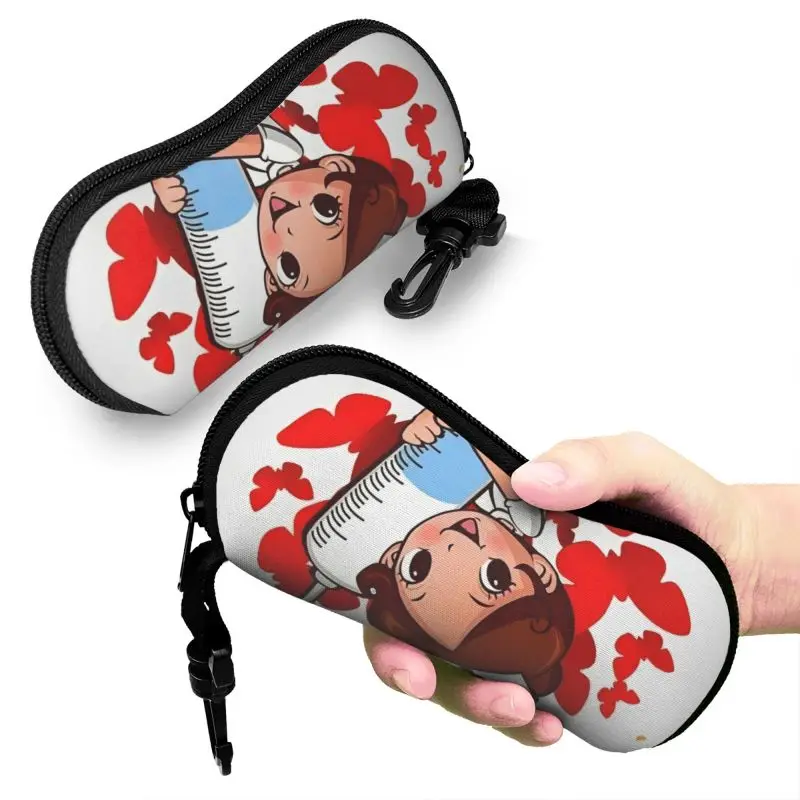 Glasses Case Enfermera En Apuros Doctor Nurse Funny Portable Zipper Glasses Case Unglasses Cover Glasses Storage Case