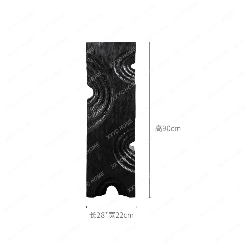 Y1 Wood carving ornament Floor decoration Living room TV cabinet Sculpture artwork