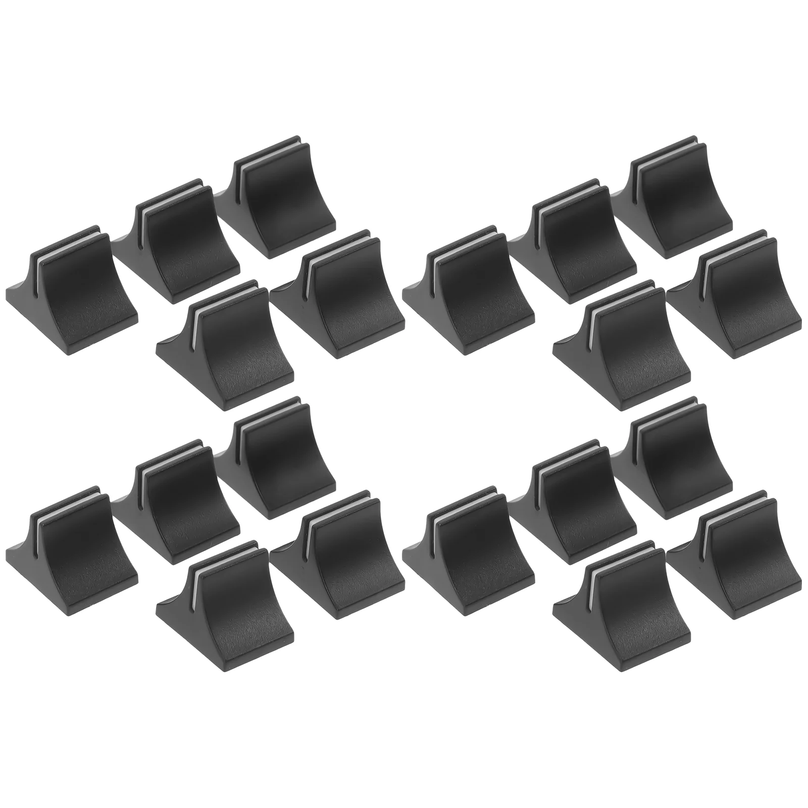 20 Pcs Mixer Push-pull Cap Slider Caps Fader Knob Replacement Mat for Button Potentiometer Knobs Black